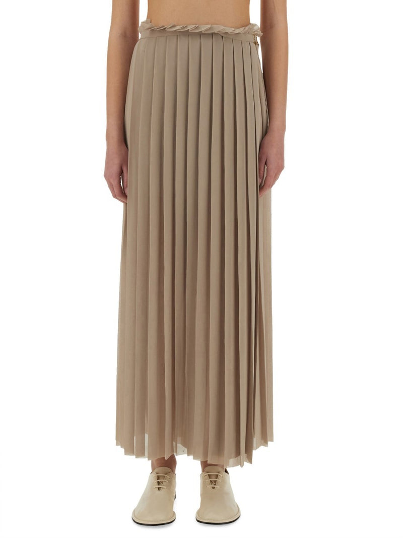 LONG PLEATED SKIRT