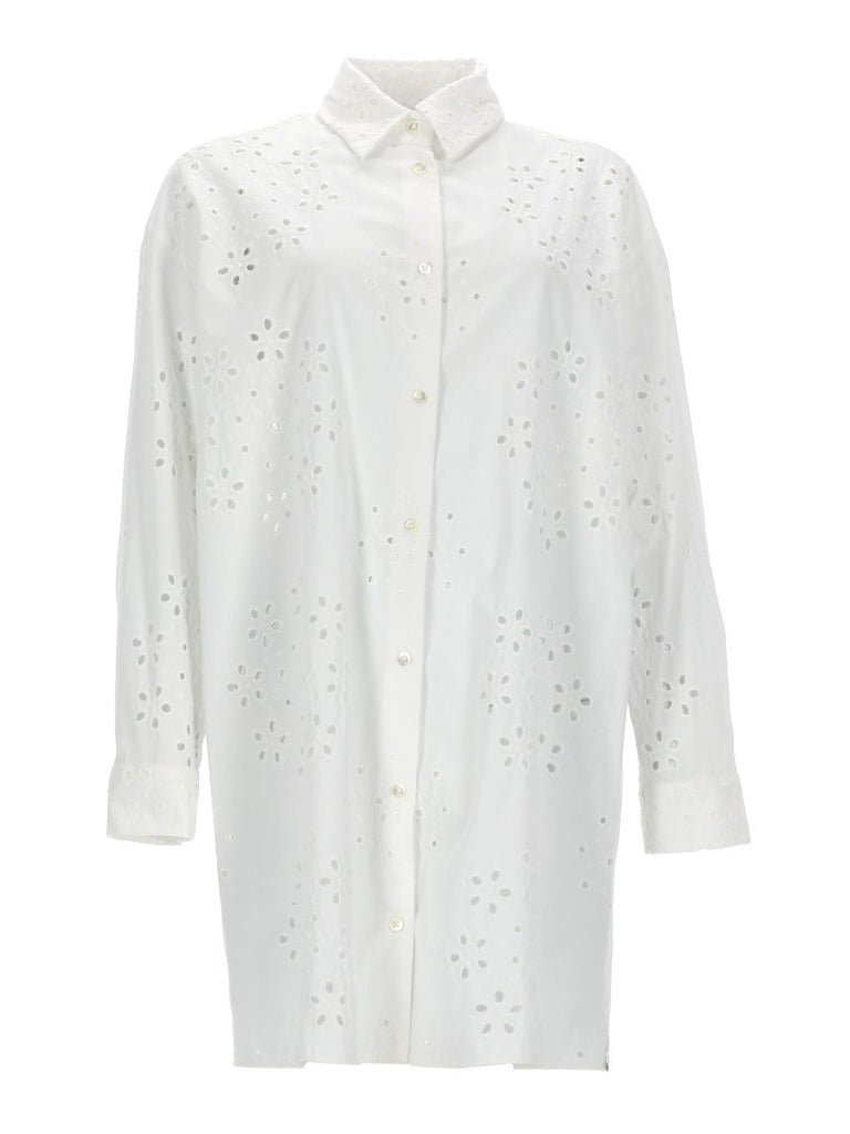 LONG SHIRT WITH PERFORATED PATTERN