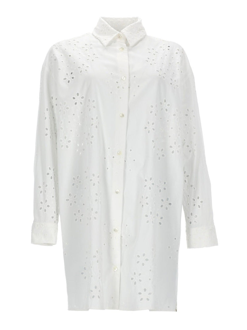 LONG SHIRT WITH PERFORATED PATTERN