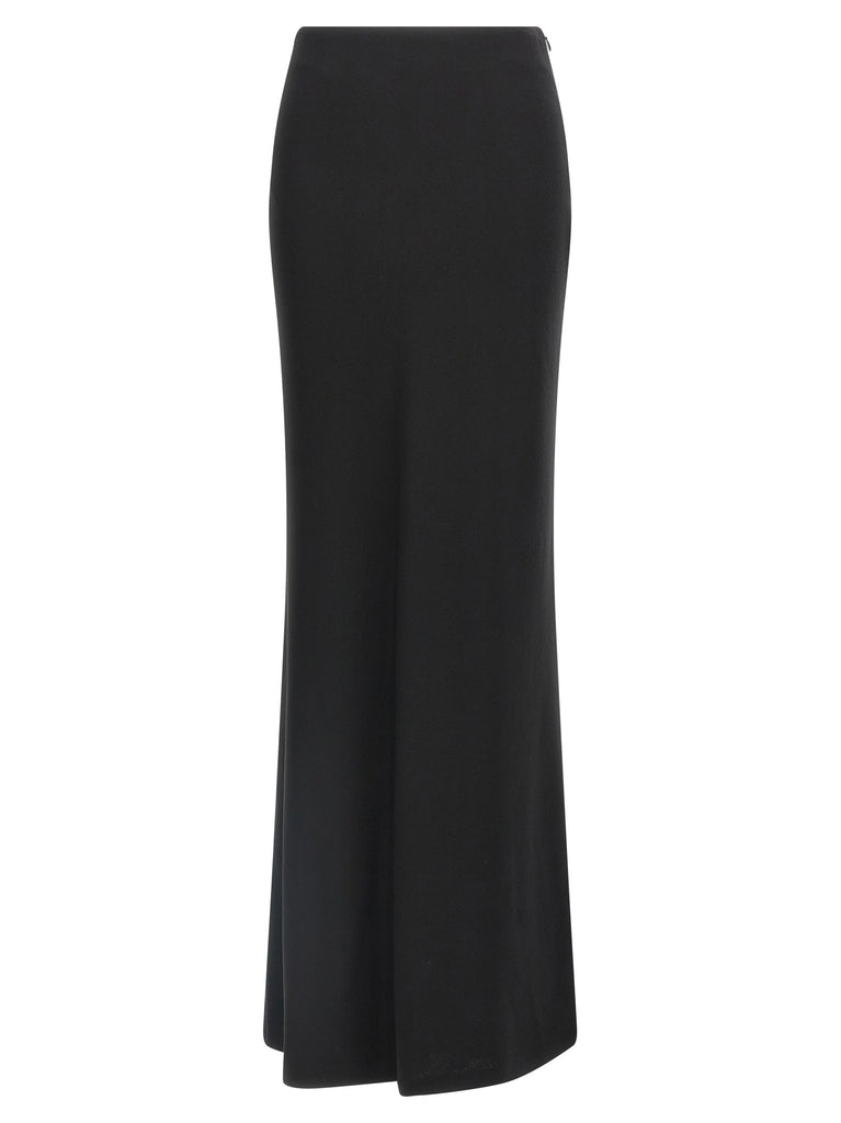 Long silk skirt