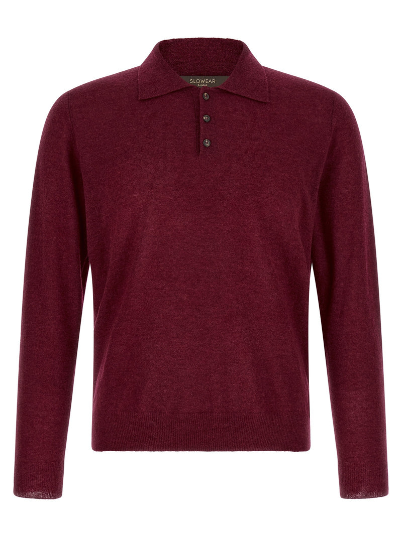Long sleeve polo shirt