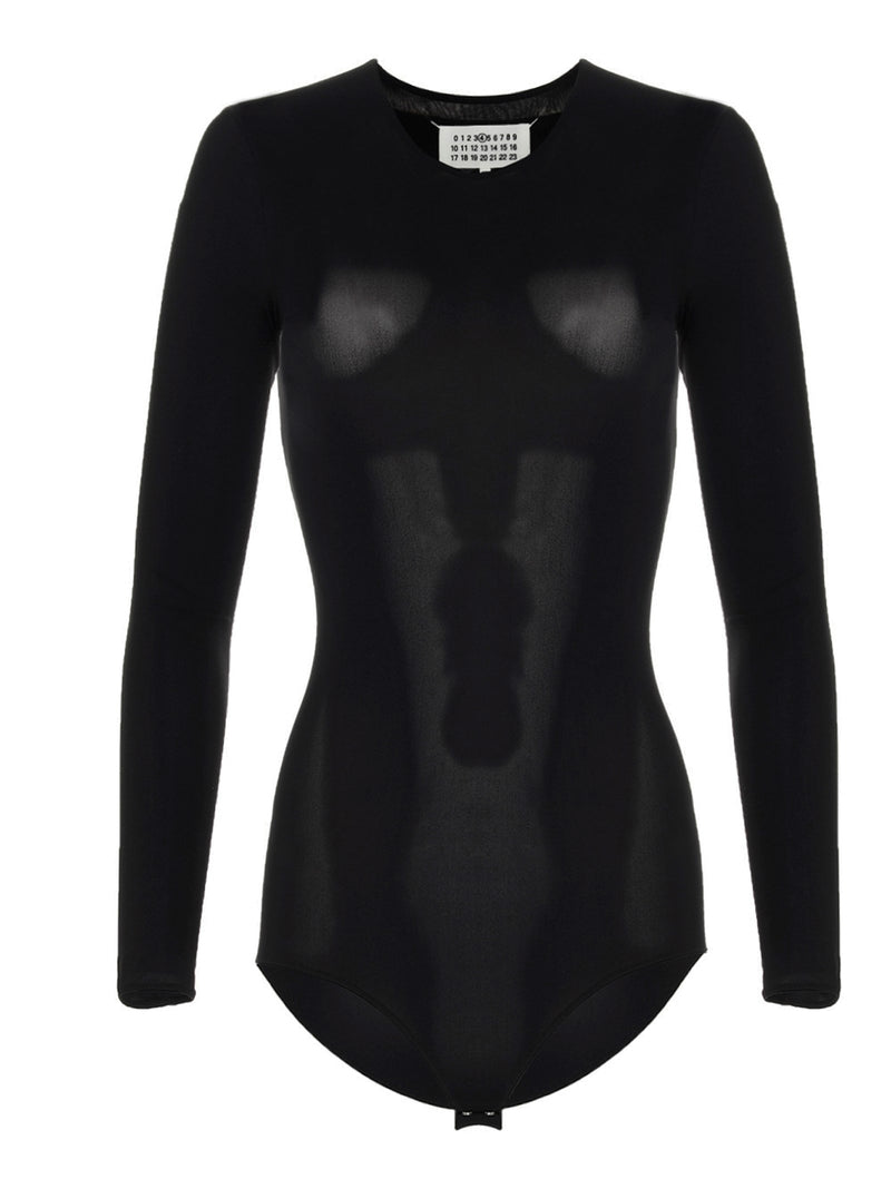 Long sleeves crew neck bodysuit
