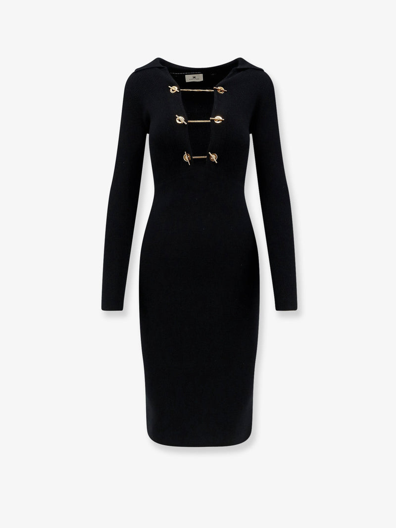 Long viscose blend dress