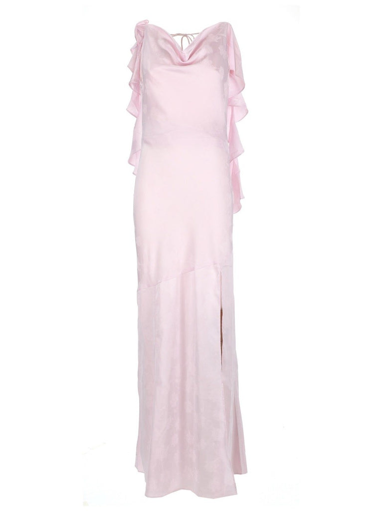 LONG "WATERFALL" DRESS