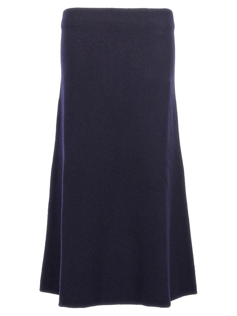 Long wool skirt