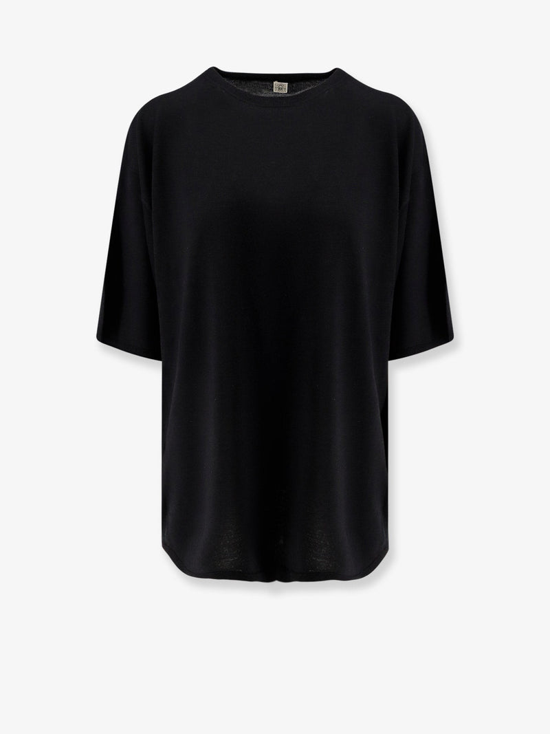 Longline wool blend sweater