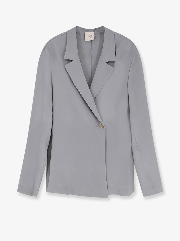 Loose silk blazer