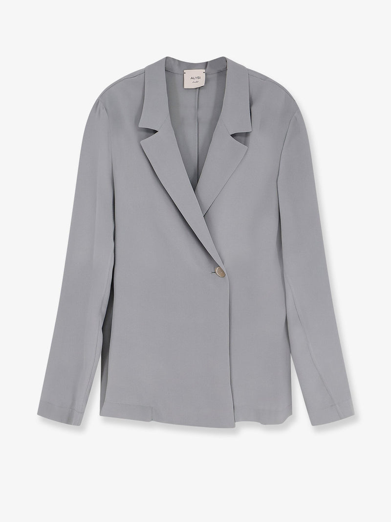 Loose silk blazer