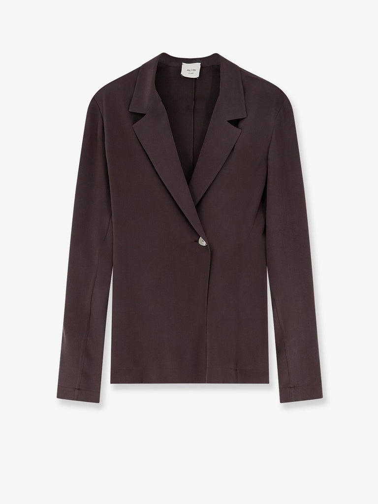Loose silk blazer