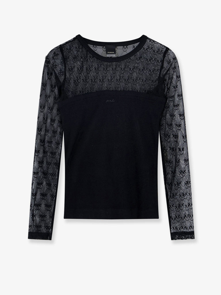 Love Birds lace jersey sweater