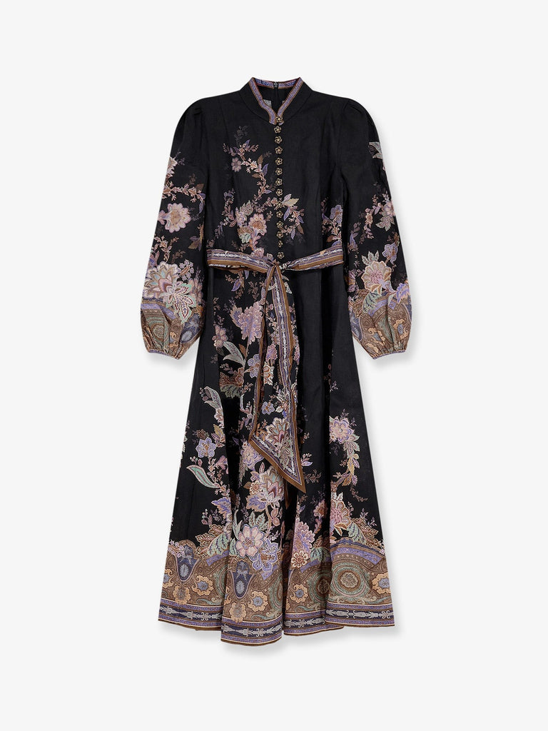 Luna Button linen dress