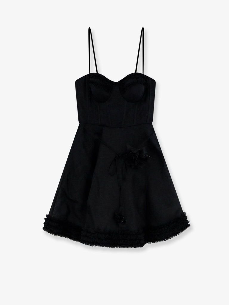 Luna linen and silk blend mini dress
