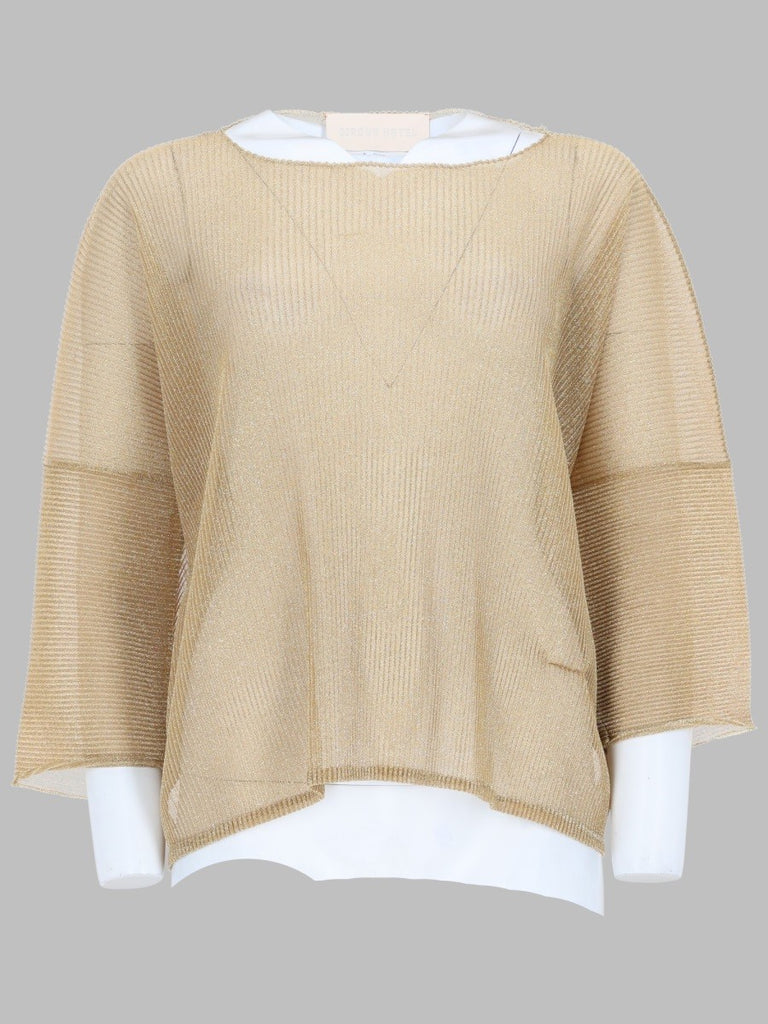 lurex ribbed top