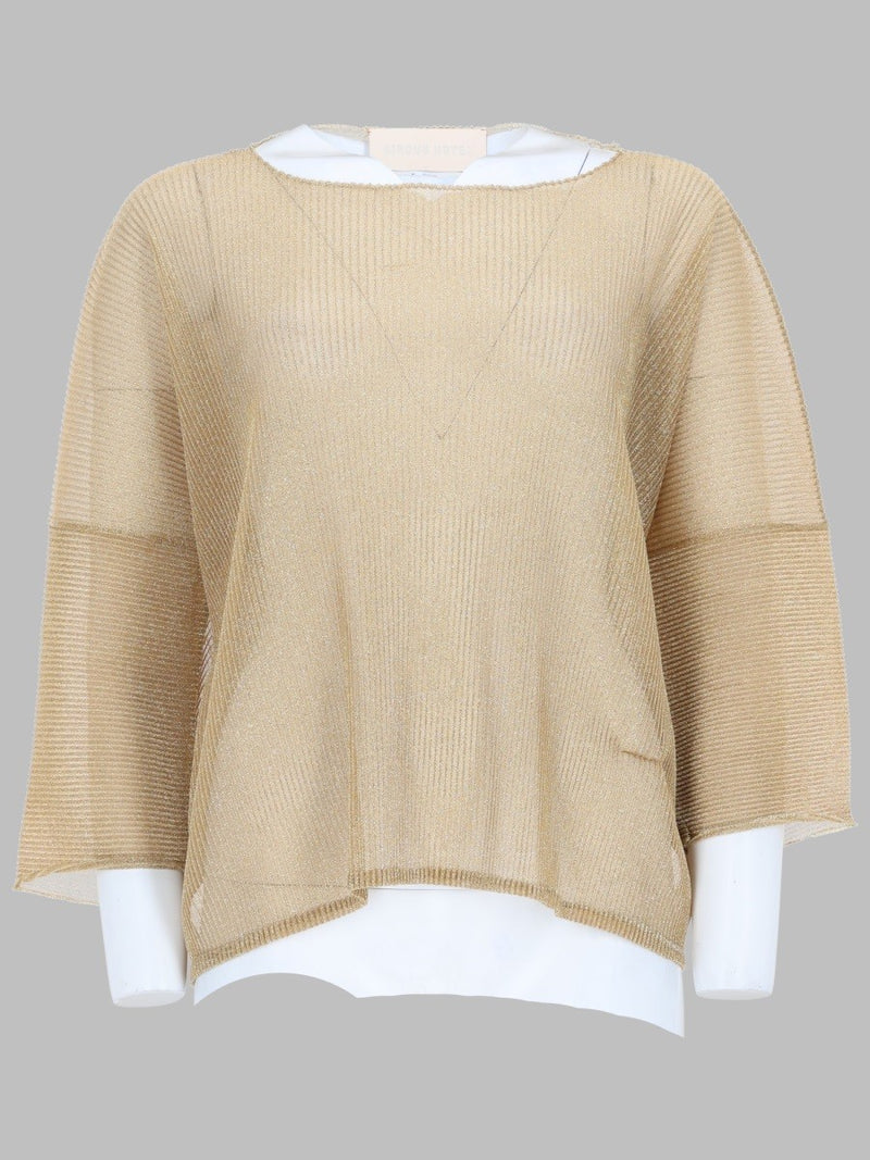 lurex ribbed top