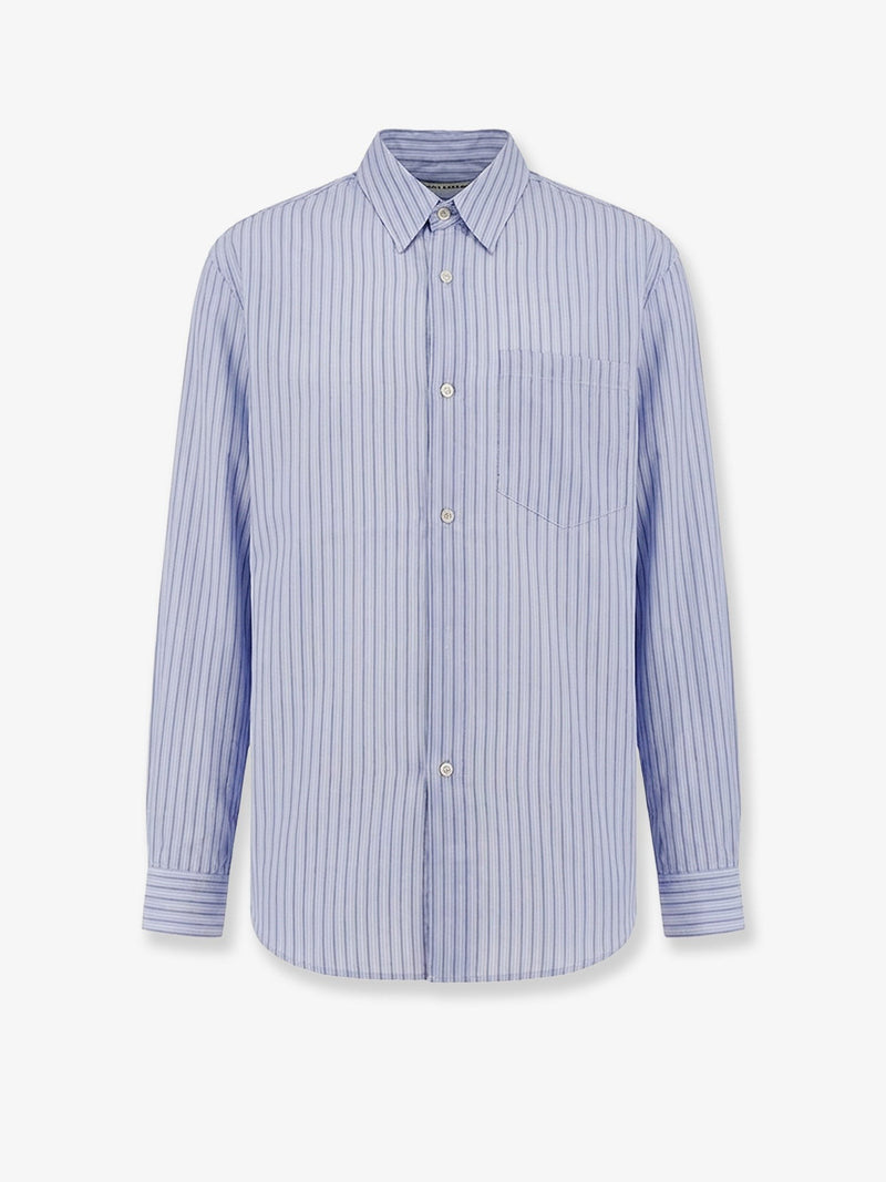 Lyocell shirt with striped motif