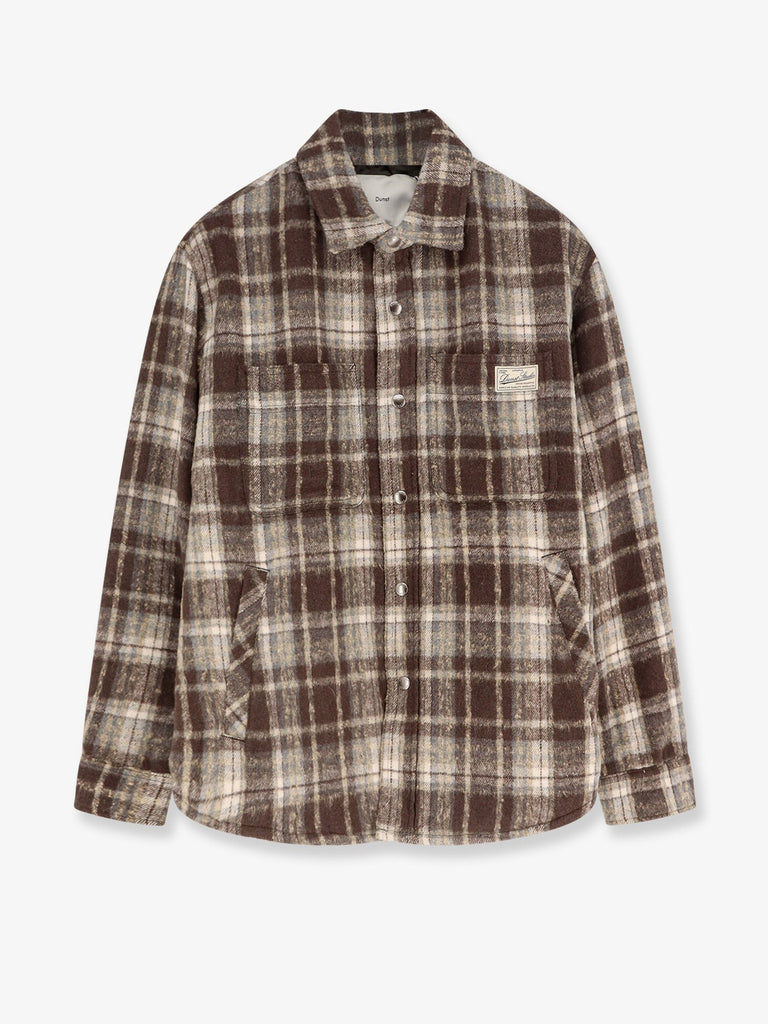 Madras pattern flannel jacket