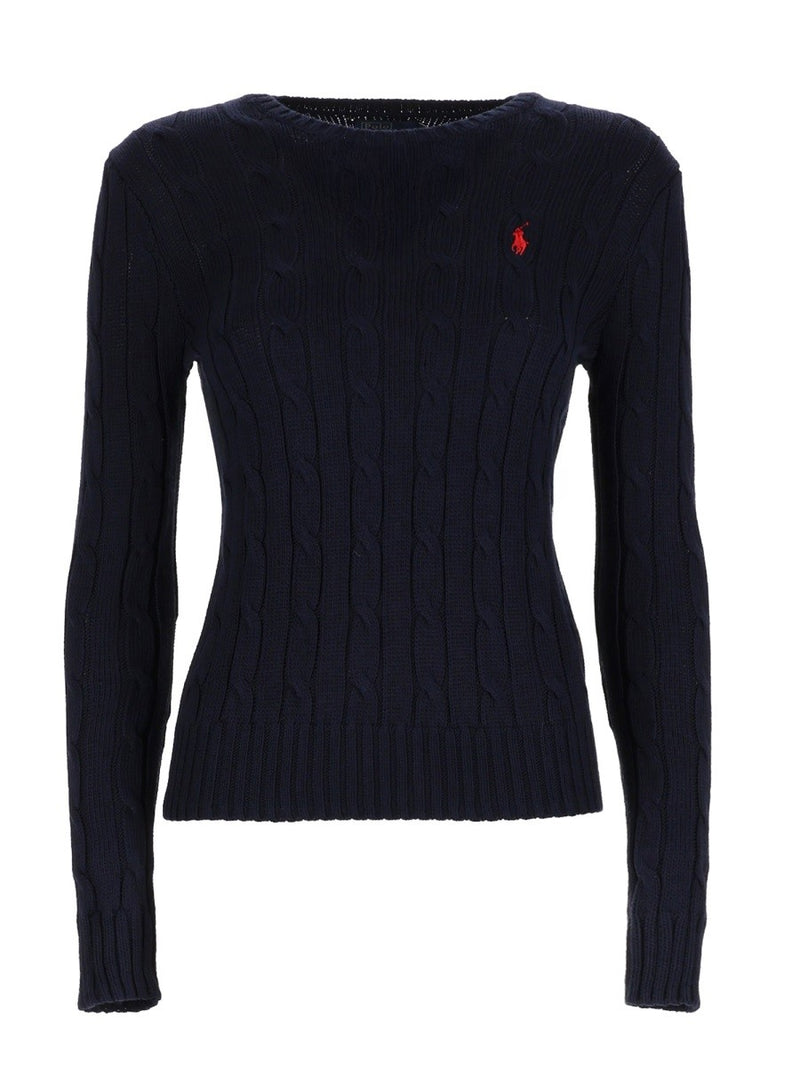 MAGLIA "JULIANNA" A TRECCE CON LOGO