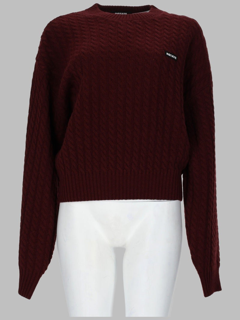 MAGLIA A TRECCE IN LANA E CASHMERE