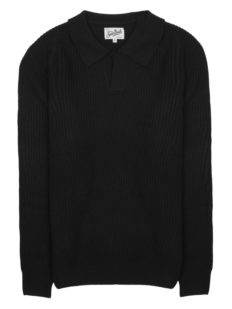 MAGLIA CON COLLETTO A POLO