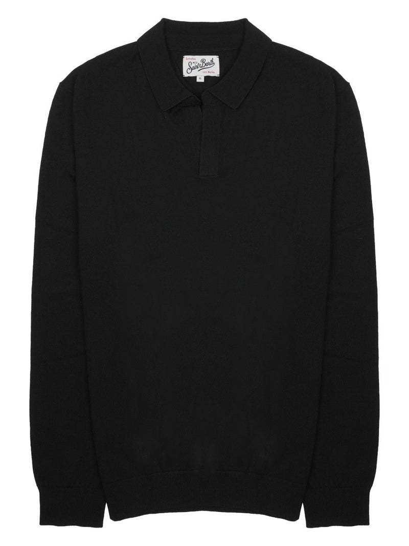 MAGLIA CON COLLETTO A POLO