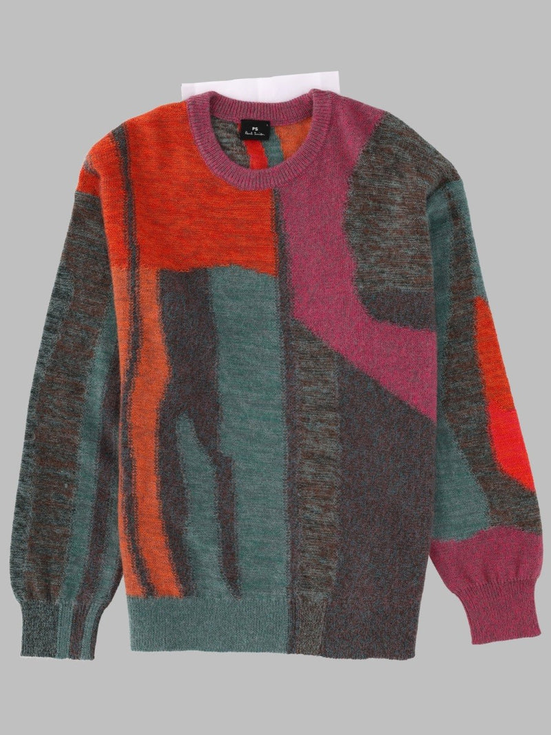 MAGLIA CON MOTIVO FLOREALE GLITCH