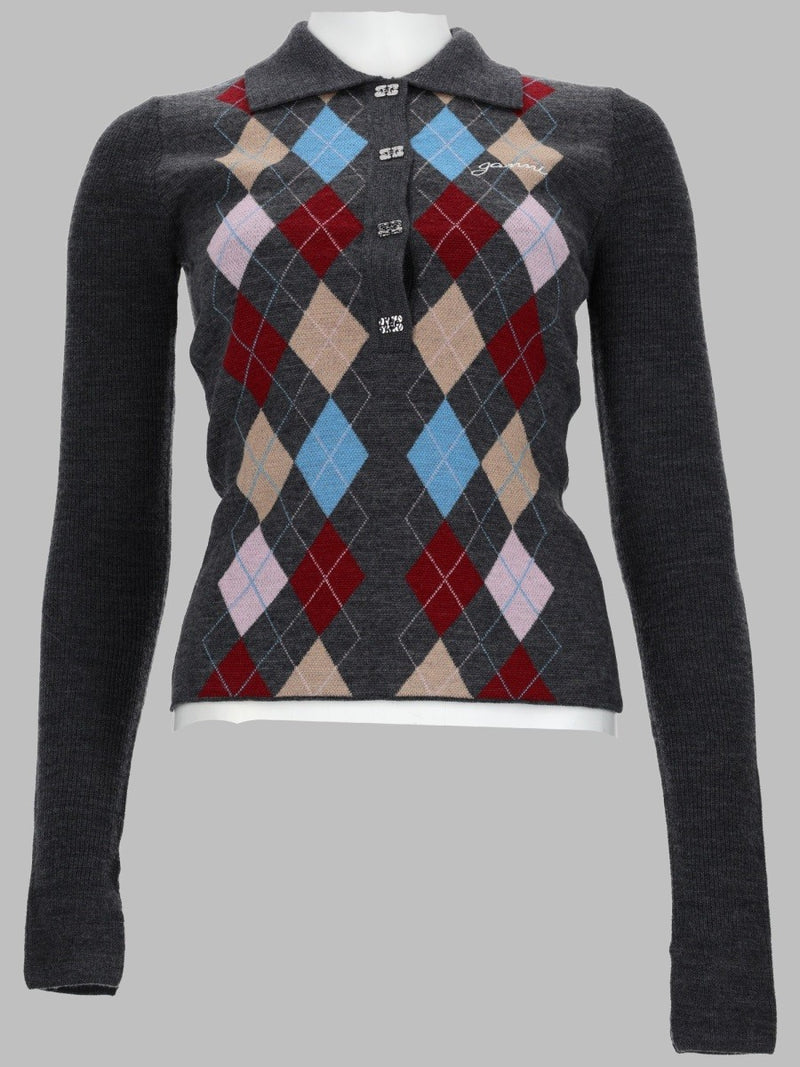 MAGLIA POLO A ROMBI