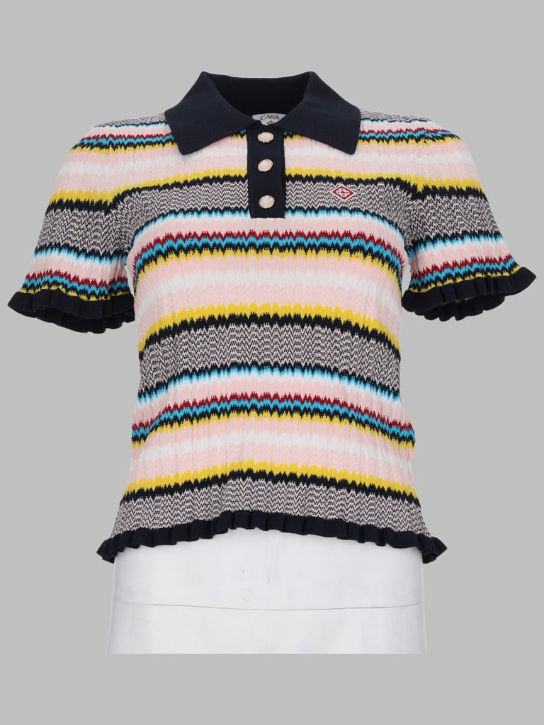 MAGLIA POLO CON MOTIVO CHEVRON