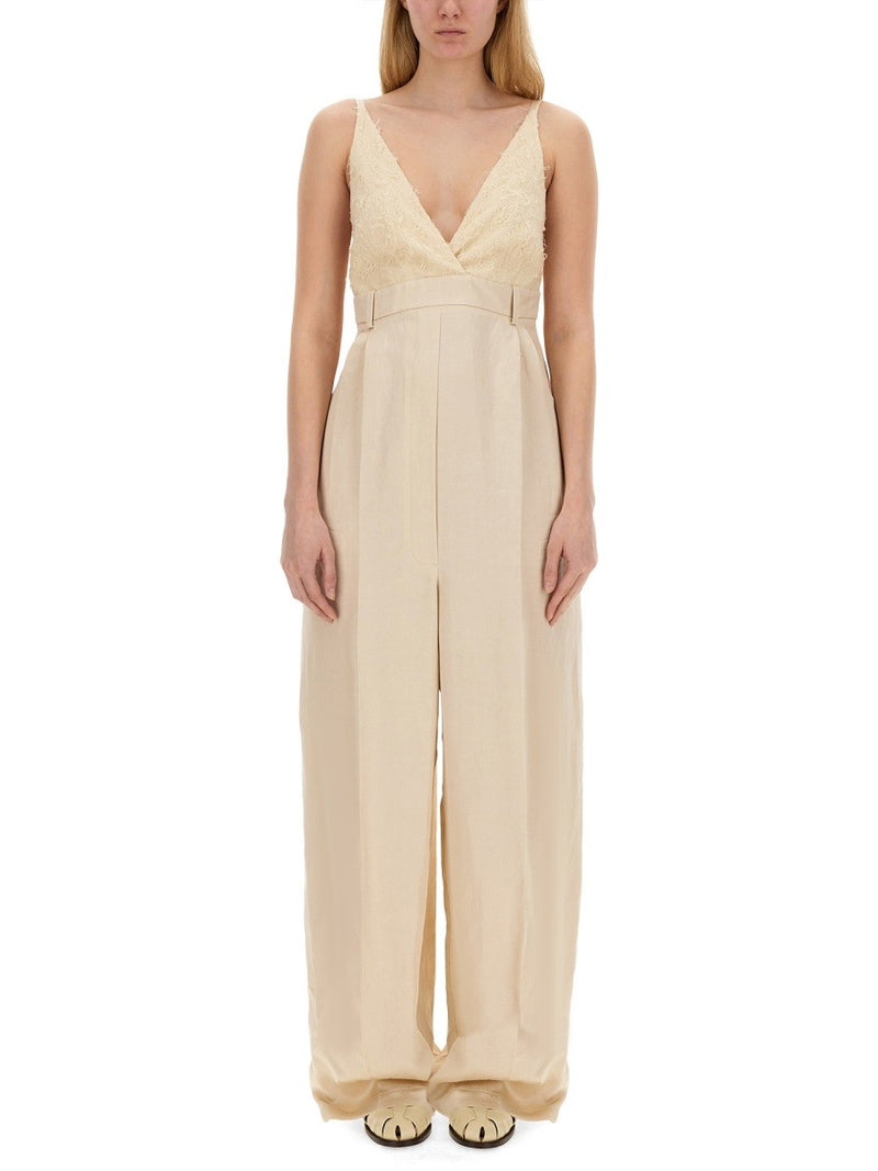 MALFILE' SATIN JUMPSUIT