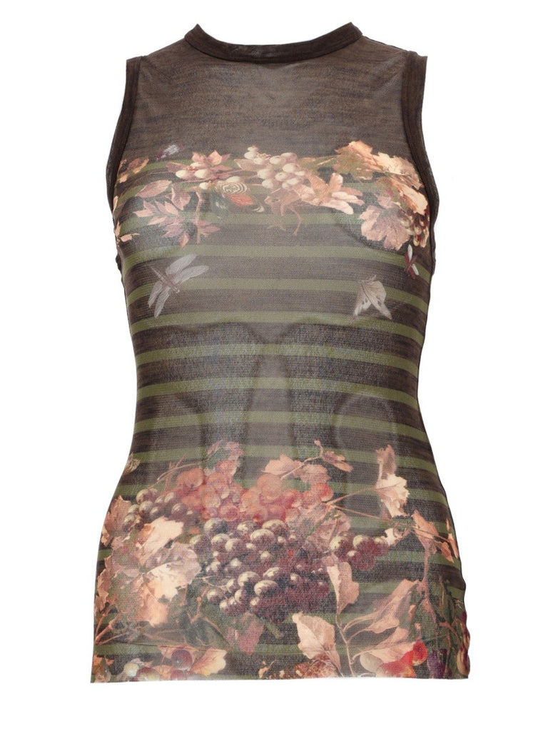 "MARINIERE GRAPE" PRINT TOP