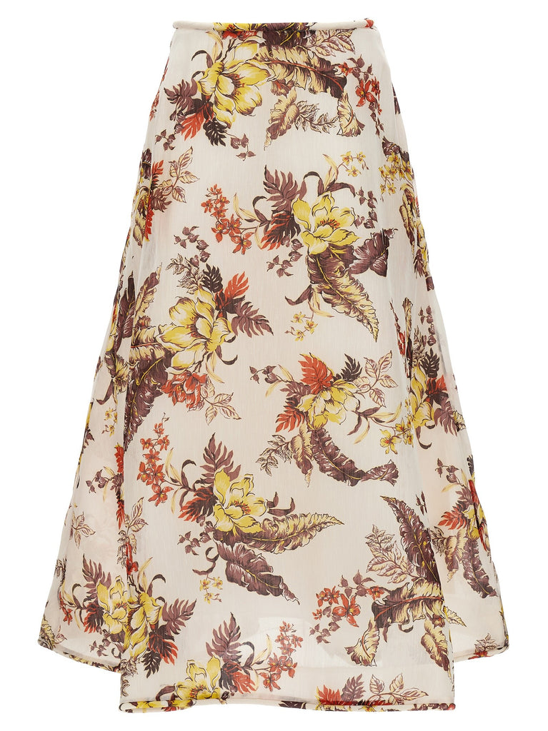 'Matchmaker Floral Flare' skirt
