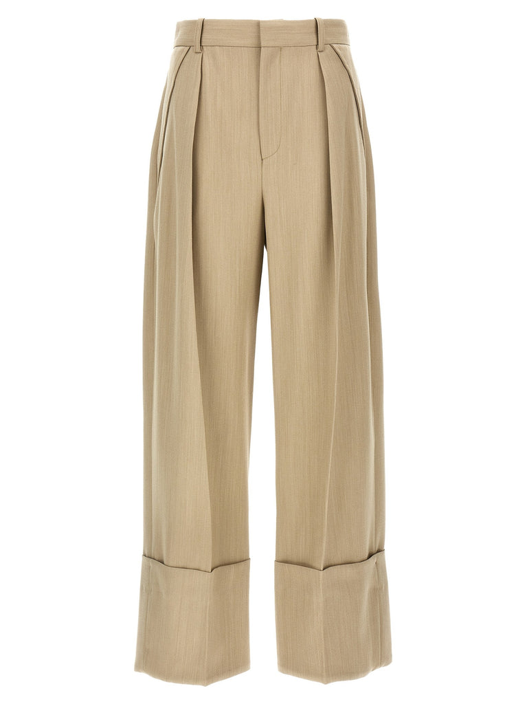 Maxi turn-up pants