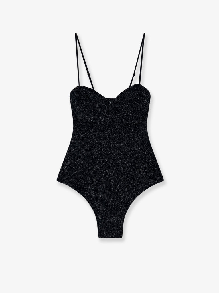 Medea one-piece lurex fabric swimsuit