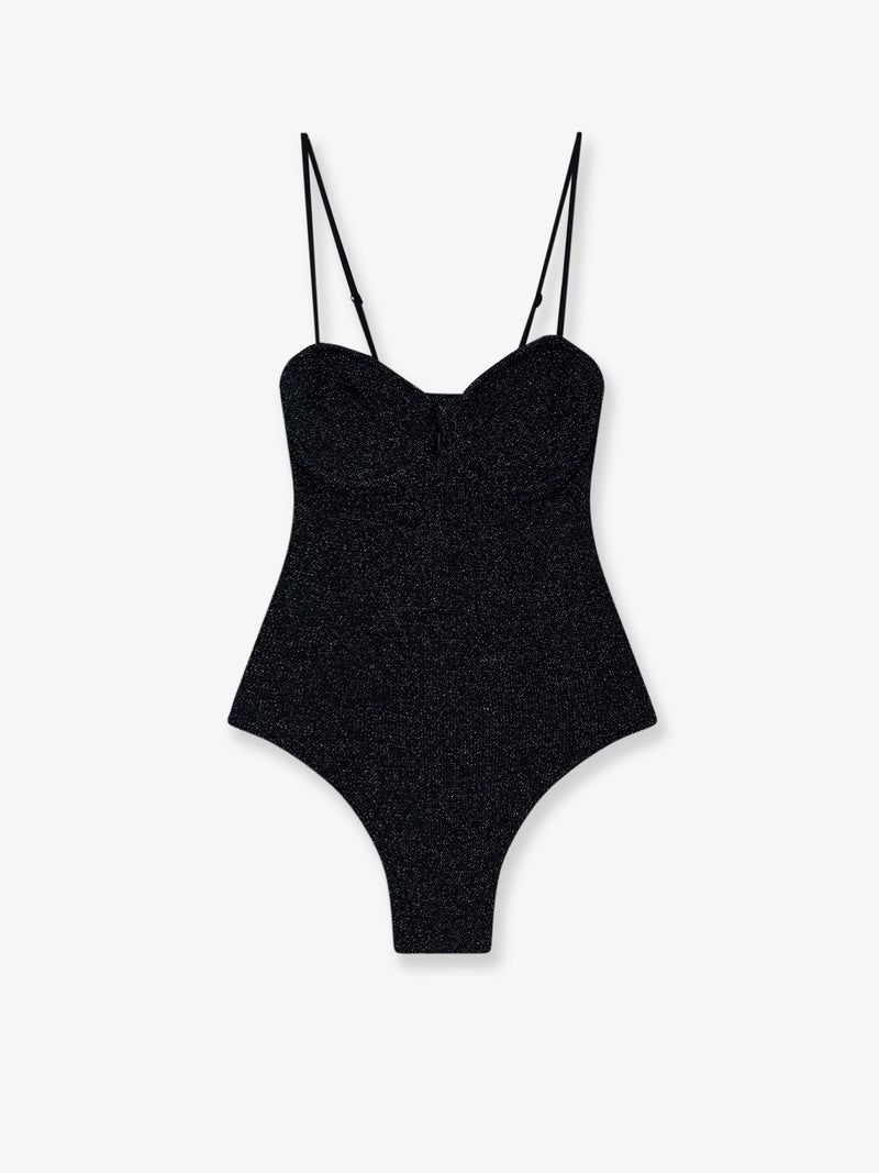 Medea one-piece lurex fabric swimsuit
