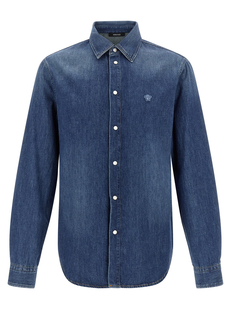 'Medusa' patch shirt