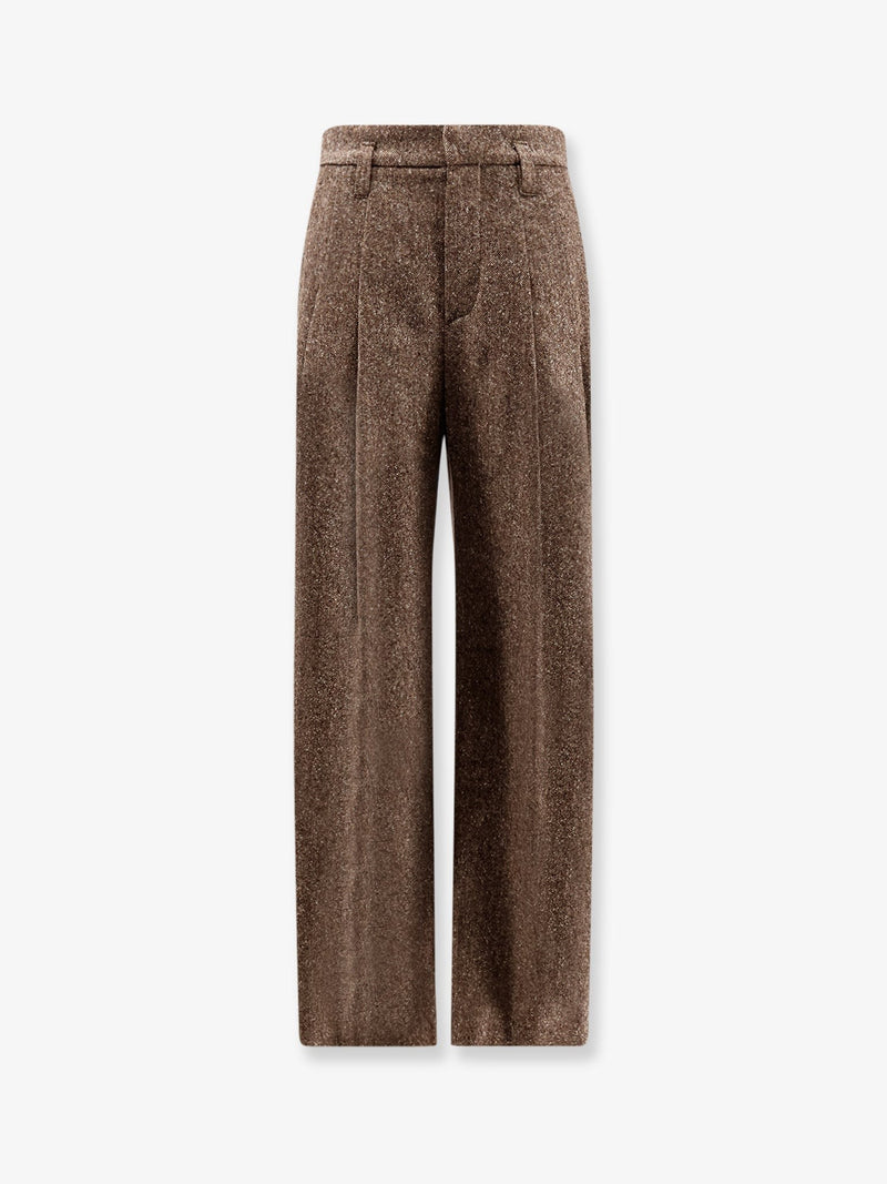 Mélange wool blend trousers