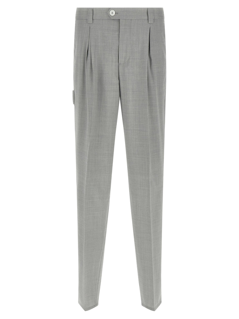 Mélange wool pants