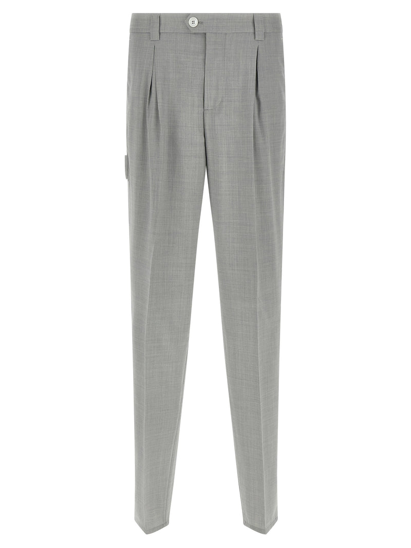 Mélange wool pants
