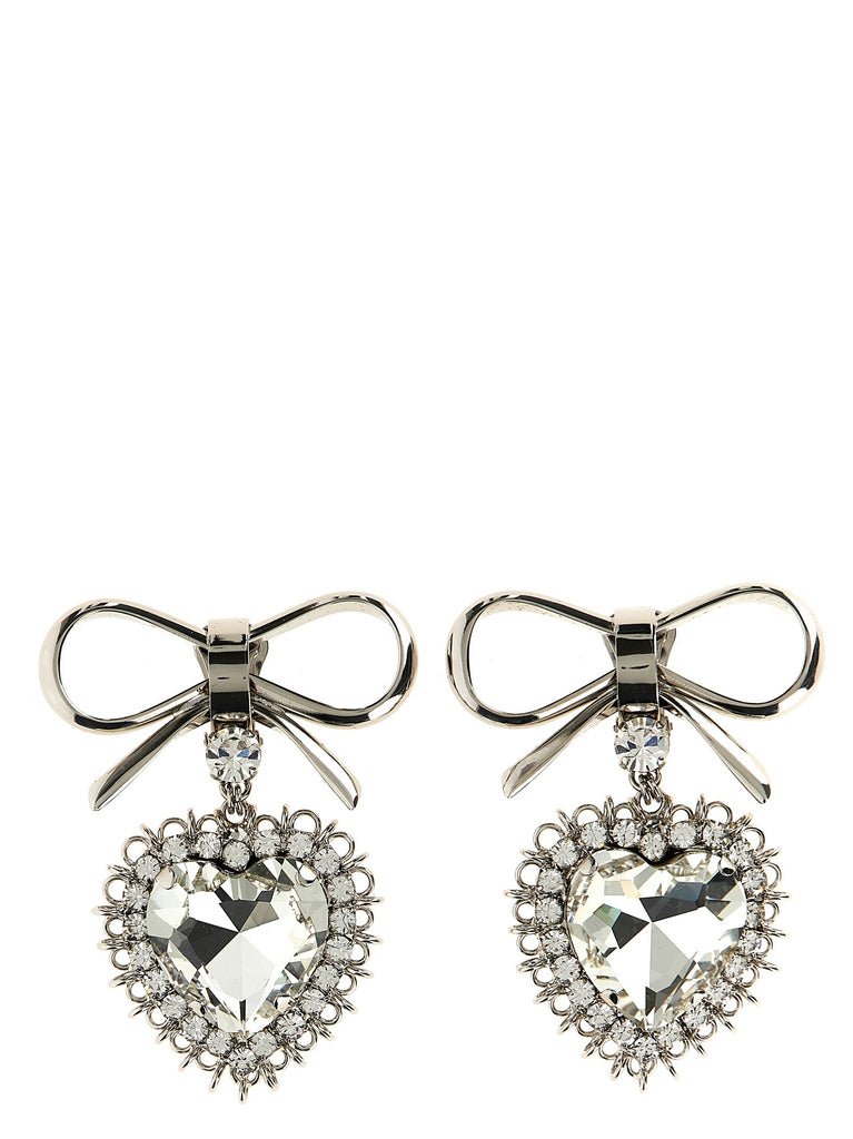 Metal bow earrings