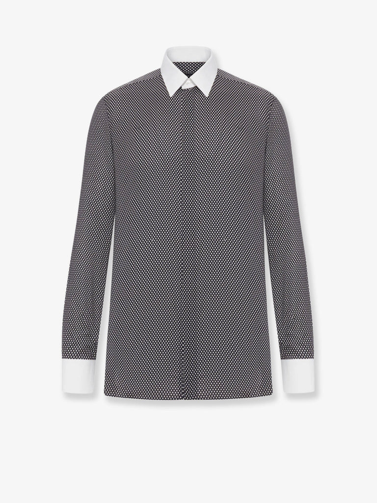 Microfantasy cotton shirt