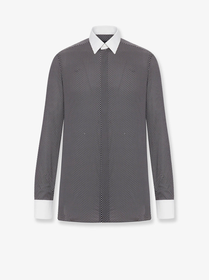 Microfantasy cotton shirt