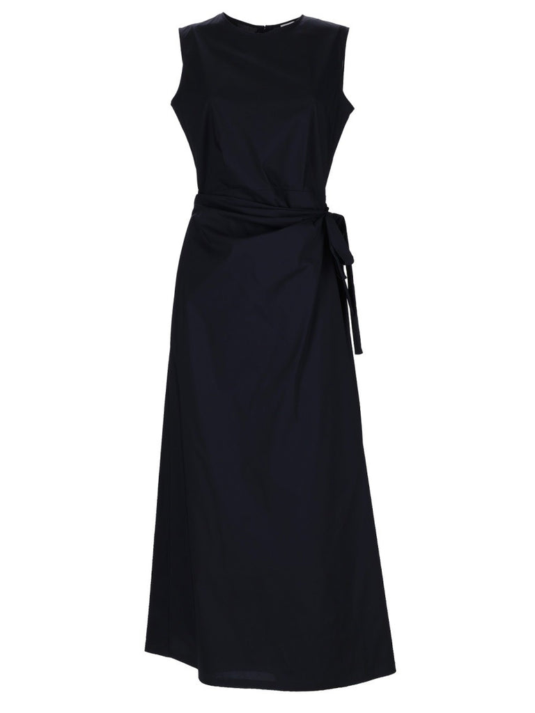 MIDI DRESS WITH DRAPE