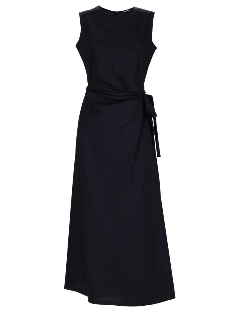 MIDI DRESS WITH DRAPE