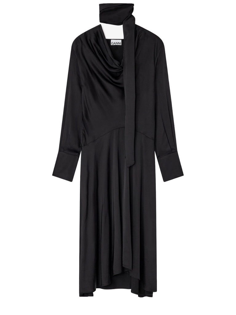 MIDI DRESS WITH SCARF