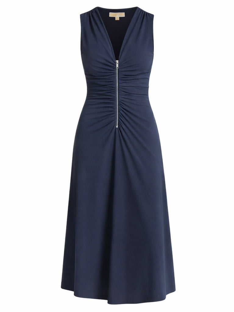 MIDI DRESS WITH ZIPPER