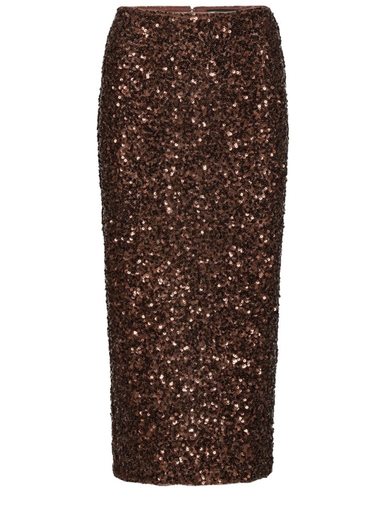 MIDI SKIRT WITH SEQUINS