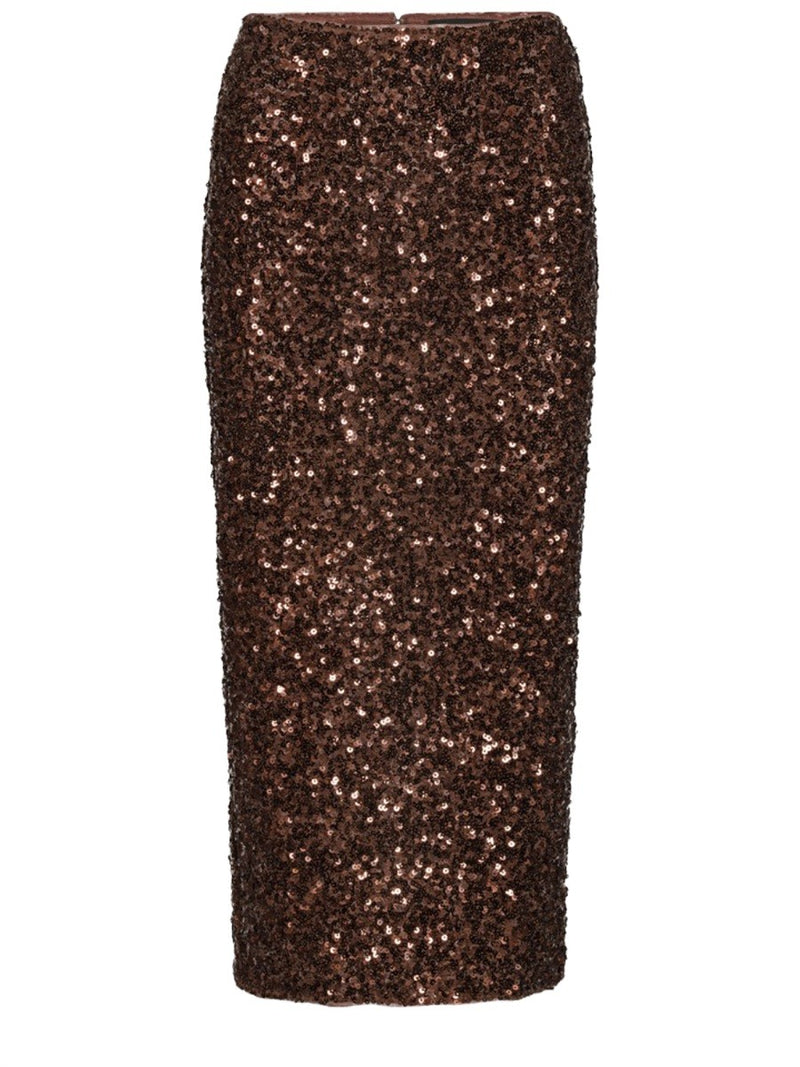 MIDI SKIRT WITH SEQUINS