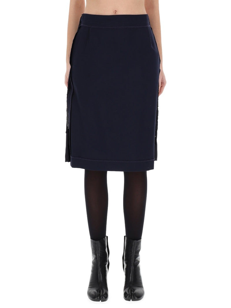 MIDI SKIRT WITH ZIPPER DETAIL