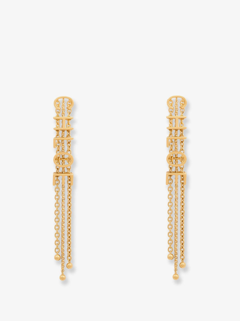 Mini Belt brass earrings