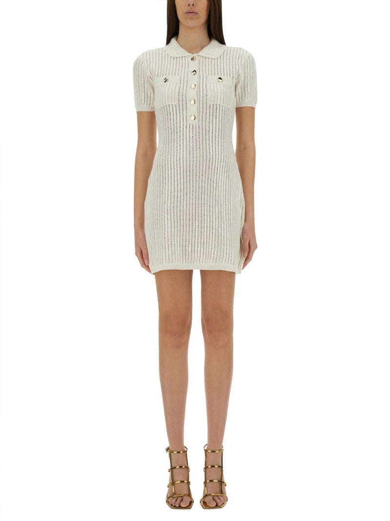 MINI CROCHET DRESS WITH SEQUINS