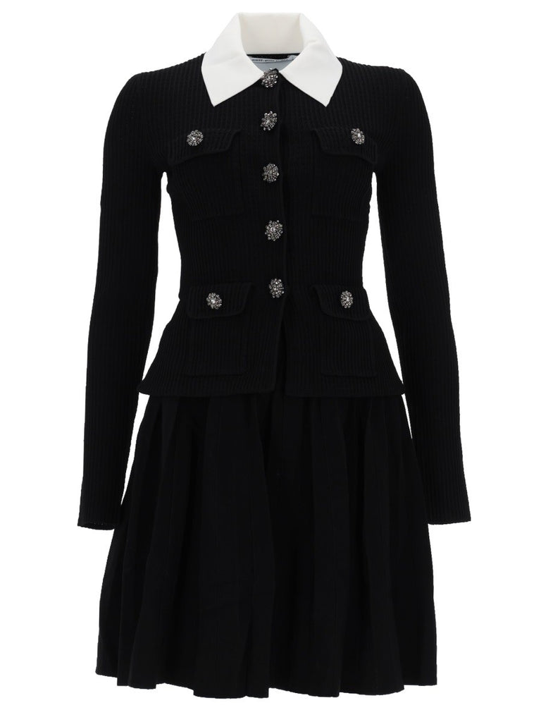 MINI DRESS WITH CONTRASTING COLLAR
